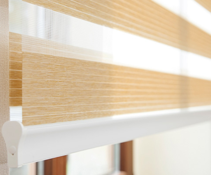 oranges Doppelrollos