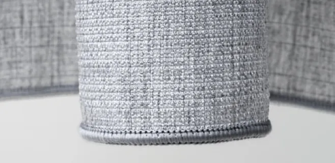 graue Gardine Gardine in grau