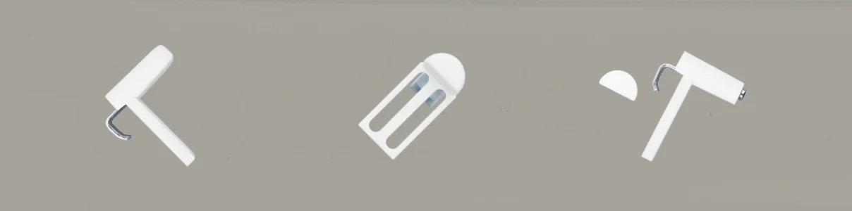 KLemmträger für Jalousien weiss