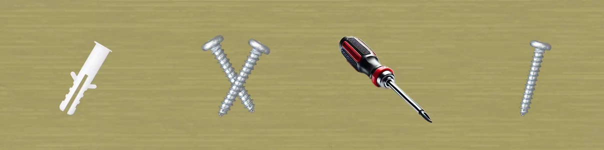 Schraubmontage für Jalousien