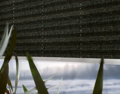 Verdunkelungsplissee schwarz