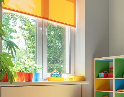 Rollo Kinderzimmer Sonnengelb