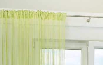 Fadenstroe Grün, grüner Fadenvorhang