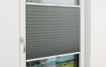 graues Plissee nach Maß - online bestellen