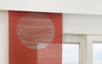 rote Schiebevorhänge, rote Schiebegardinen - online bestellen