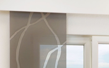 graue Schiebegardiene, graue Schiebevorhänge - online bestellen