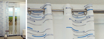 Ösenschals im Raumtextilienshop Ösenschals, Gardinenschals