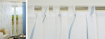 Schlaufenschals im Raumtextilienshop Schlaufenschals, Gardinenschals