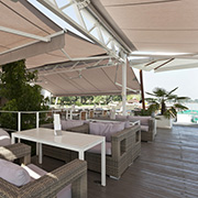 freistehende Gastromarkisen